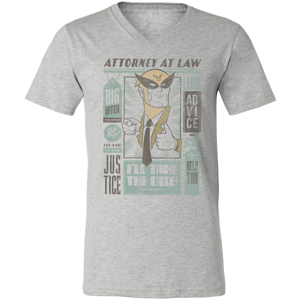 Unisex V-Neck T-Shirt - 7T4FBEZ7 - Athletic Heather - 7