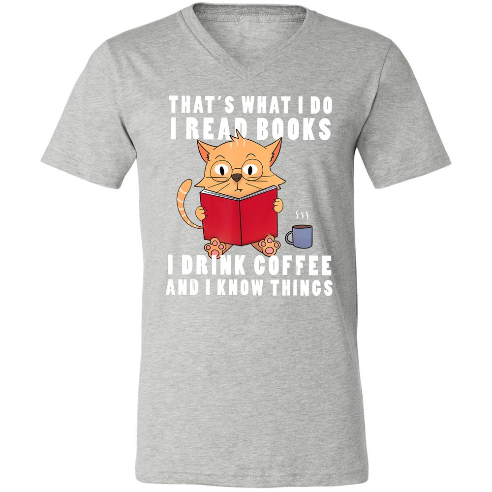 Unisex V-Neck T-Shirt - R2HNWBZJ - Athletic Heather - 7