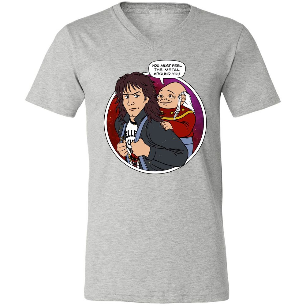 Unisex V-Neck T-Shirt - ZWSC5BEV - Athletic Heather - 7