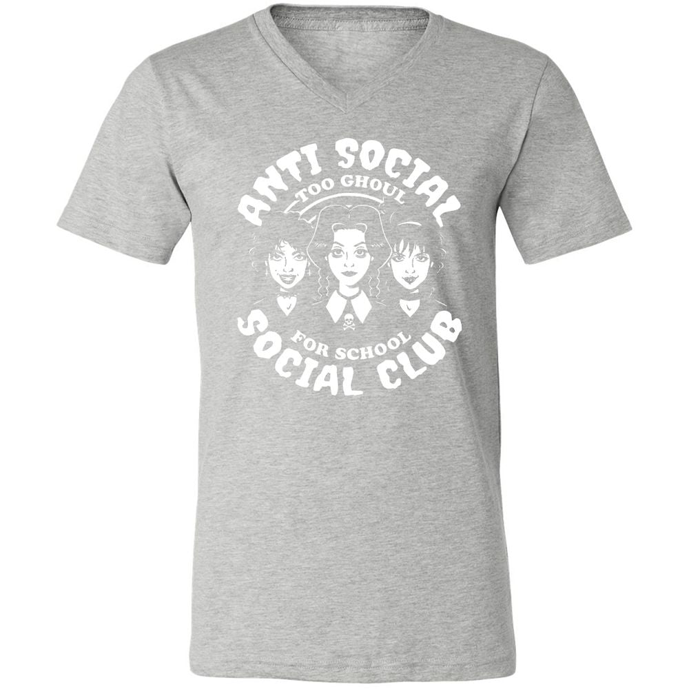 Unisex V-Neck T-Shirt - Q78NJGAG - Athletic Heather - 7