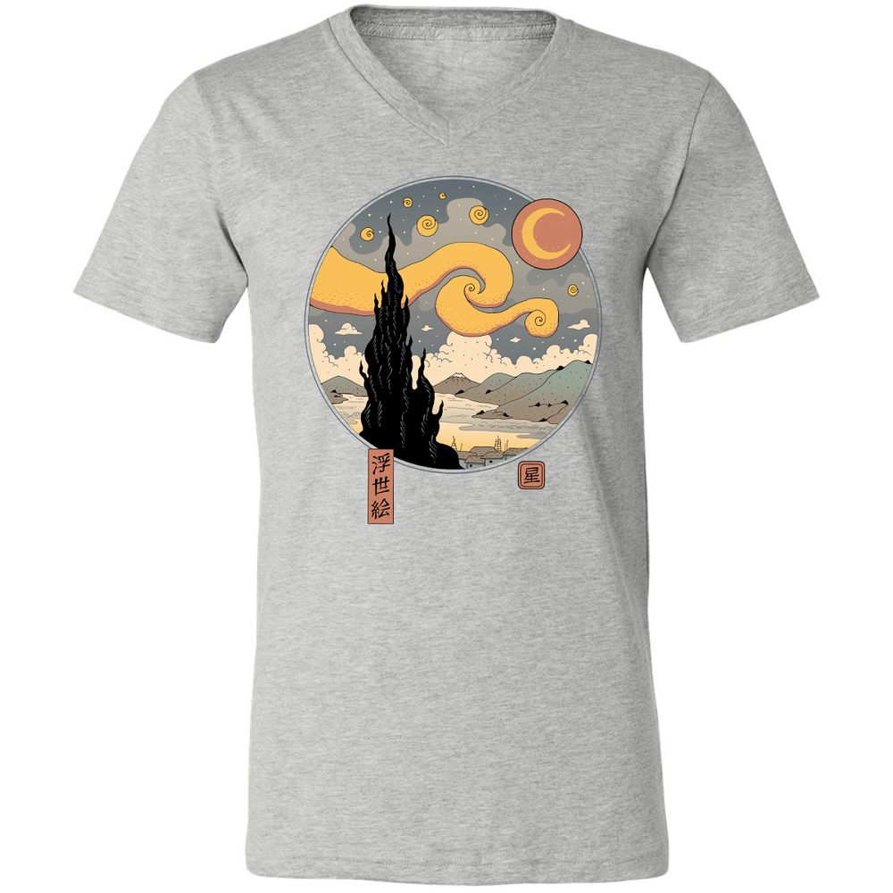 Unisex V-Neck T-Shirt - CPAVYYSM - Athletic Heather - 7