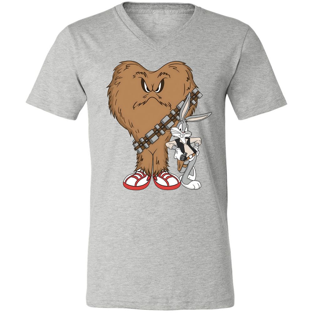 Unisex V-Neck T-Shirt - 5YDZ7H2L - Athletic Heather - 7