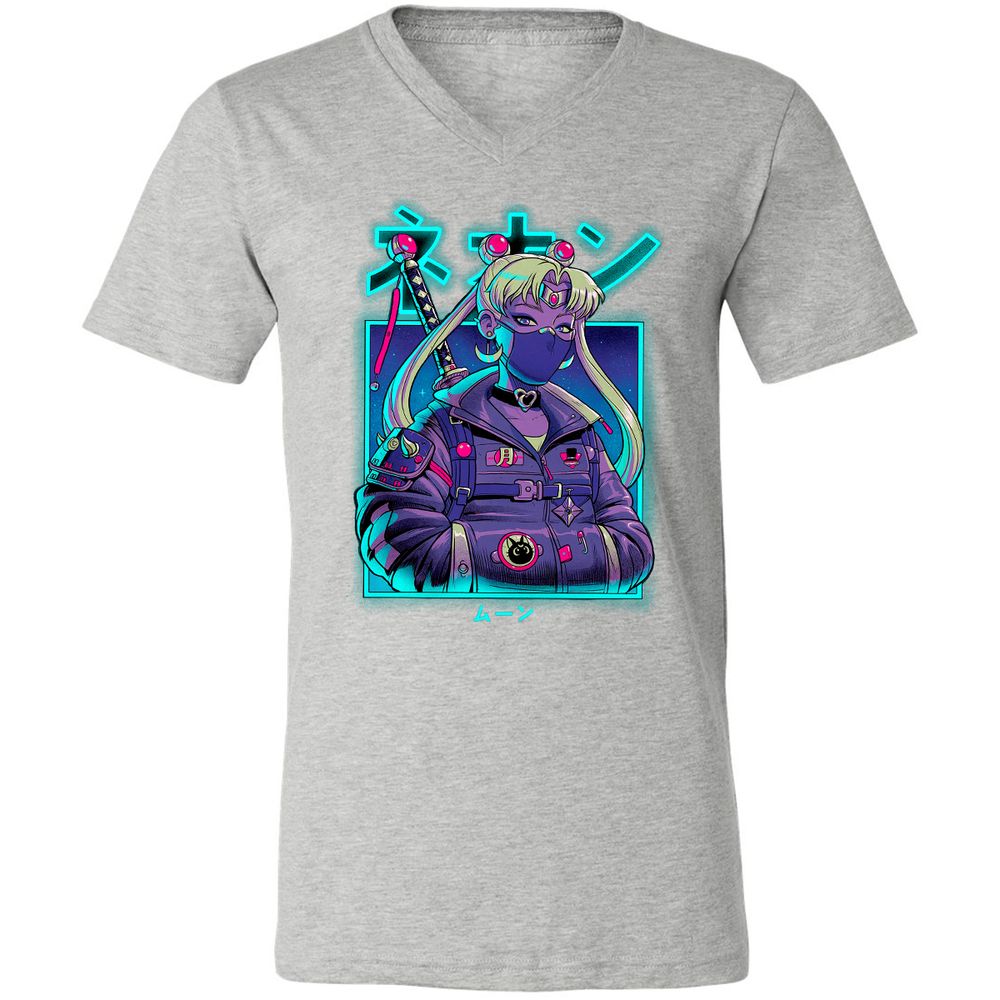 Unisex V-Neck T-Shirt - JZQ5PPGN - Athletic Heather - 7
