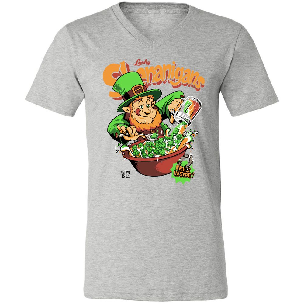 Unisex V-Neck T-Shirt - 9STXQUED - Athletic Heather - 7
