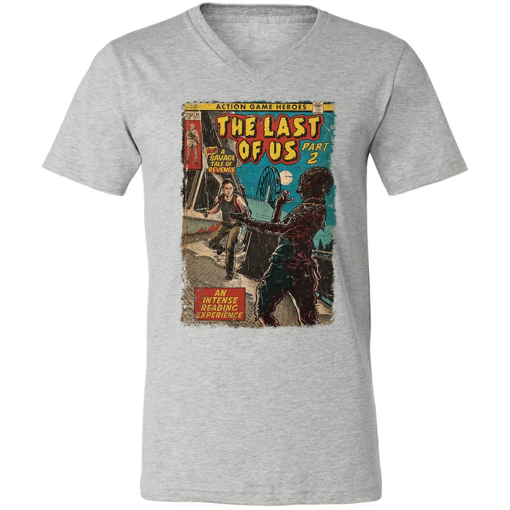 Unisex V-Neck T-Shirt - WPK3M4SE - Athletic Heather - 7