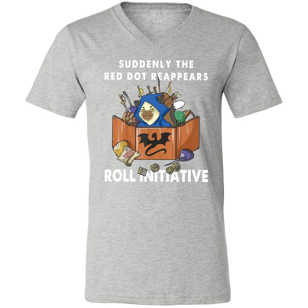 Unisex V-Neck T-Shirt - RWCTBEAH - Athletic Heather - 7