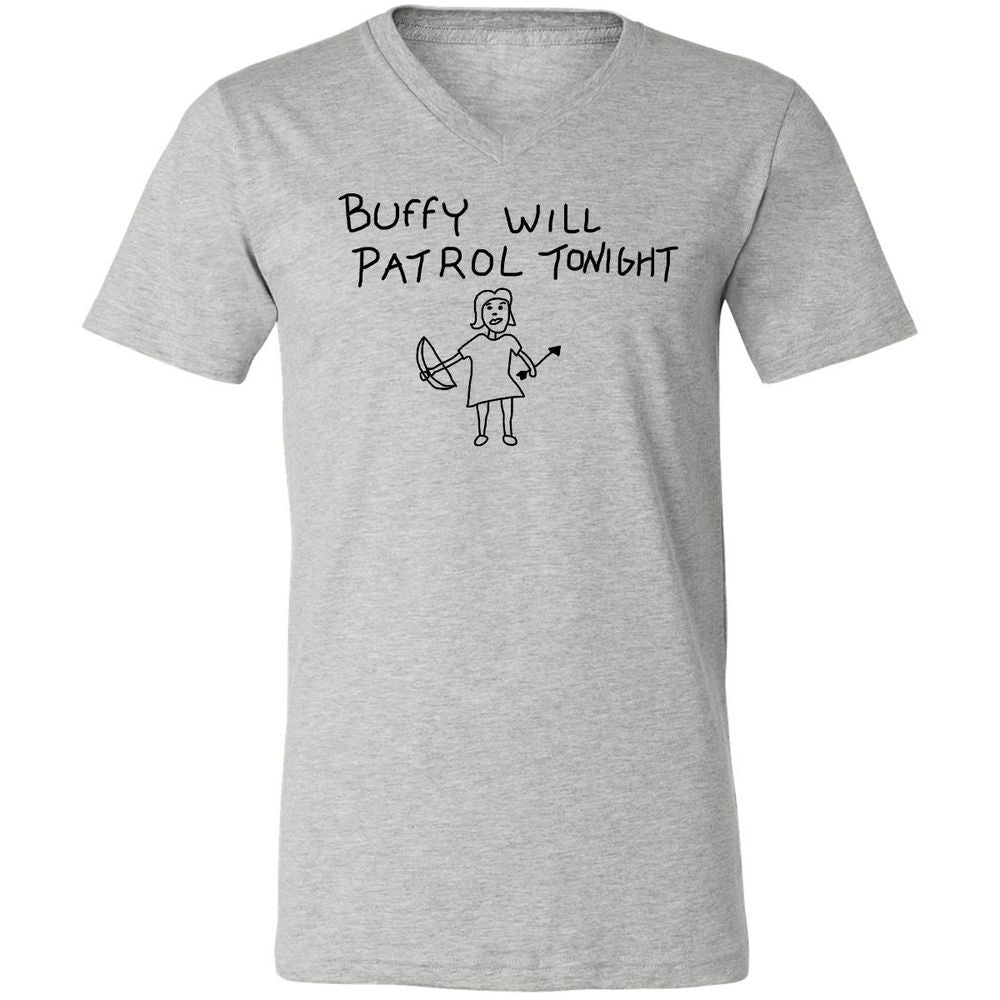 Unisex V-Neck T-Shirt - CDH98YL7 - Athletic Heather - 7