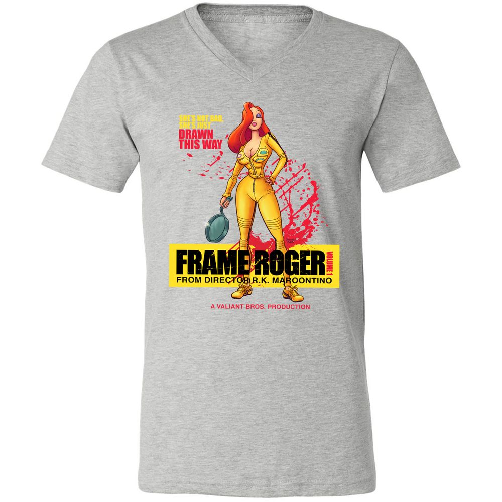 Unisex V-Neck T-Shirt - VSM39GR3 - Athletic Heather - 7