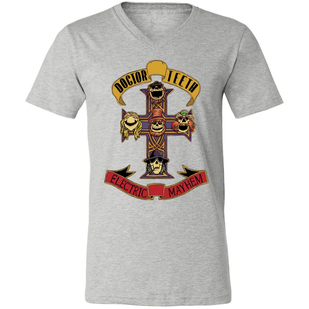 Unisex V-Neck T-Shirt - FYJ7Z9G5 - Athletic Heather - 7
