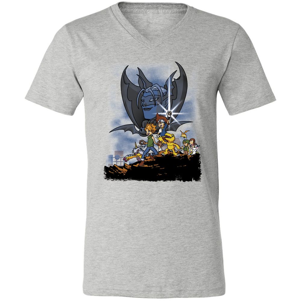 Unisex V-Neck T-Shirt - TCMMZNG4 - Athletic Heather - 7