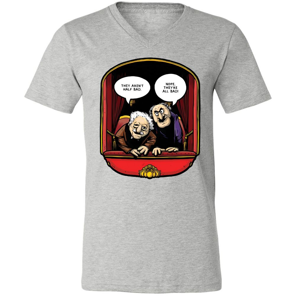 Statler and Waldorf (All Bad) - Athletic Heather - 7