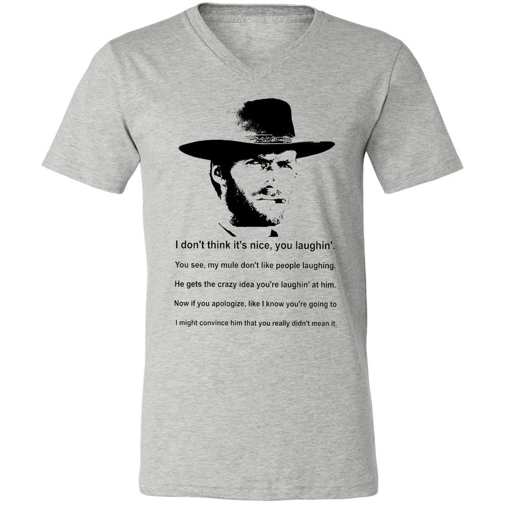 Clint Eastwood Mule Quote - Athletic Heather - 7