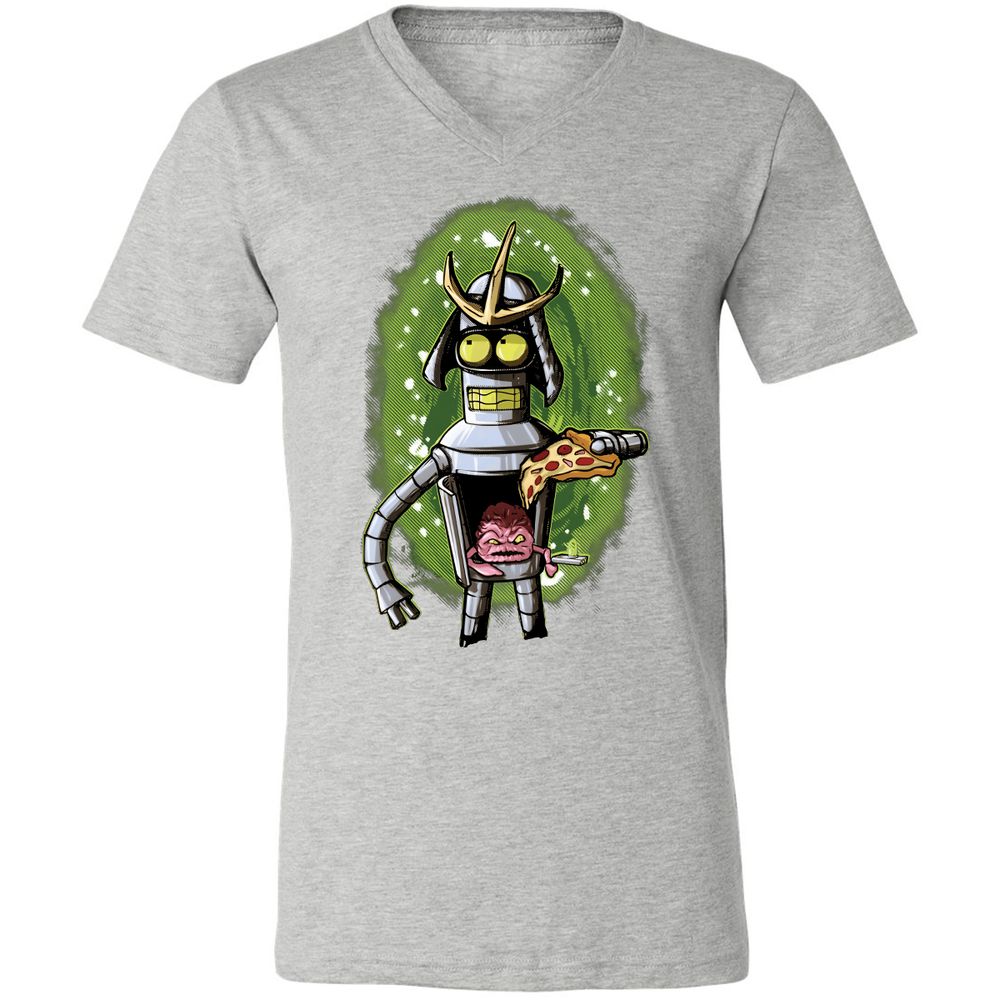 Unisex V-Neck T-Shirt - 22Q6MAA6 - Athletic Heather - 7