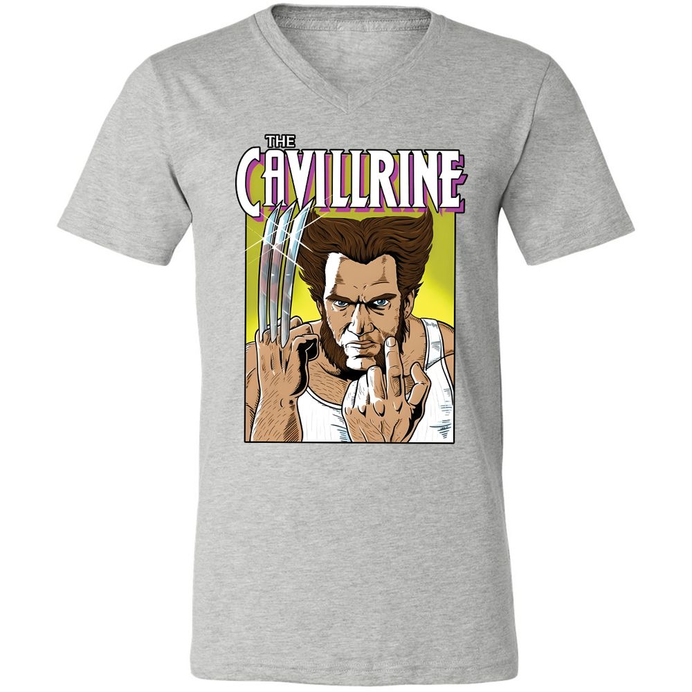 Unisex V-Neck T-Shirt - PUMNFWYX - Athletic Heather - 7