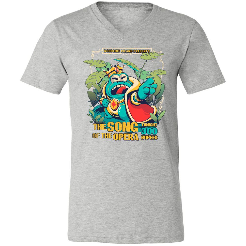 Unisex V-Neck T-Shirt - BZCJVKEW - Athletic Heather - 7