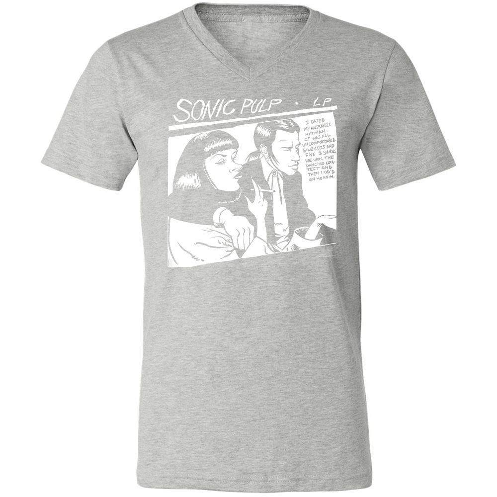 Unisex V-Neck T-Shirt - VZ8TQNLR - Athletic Heather - 7