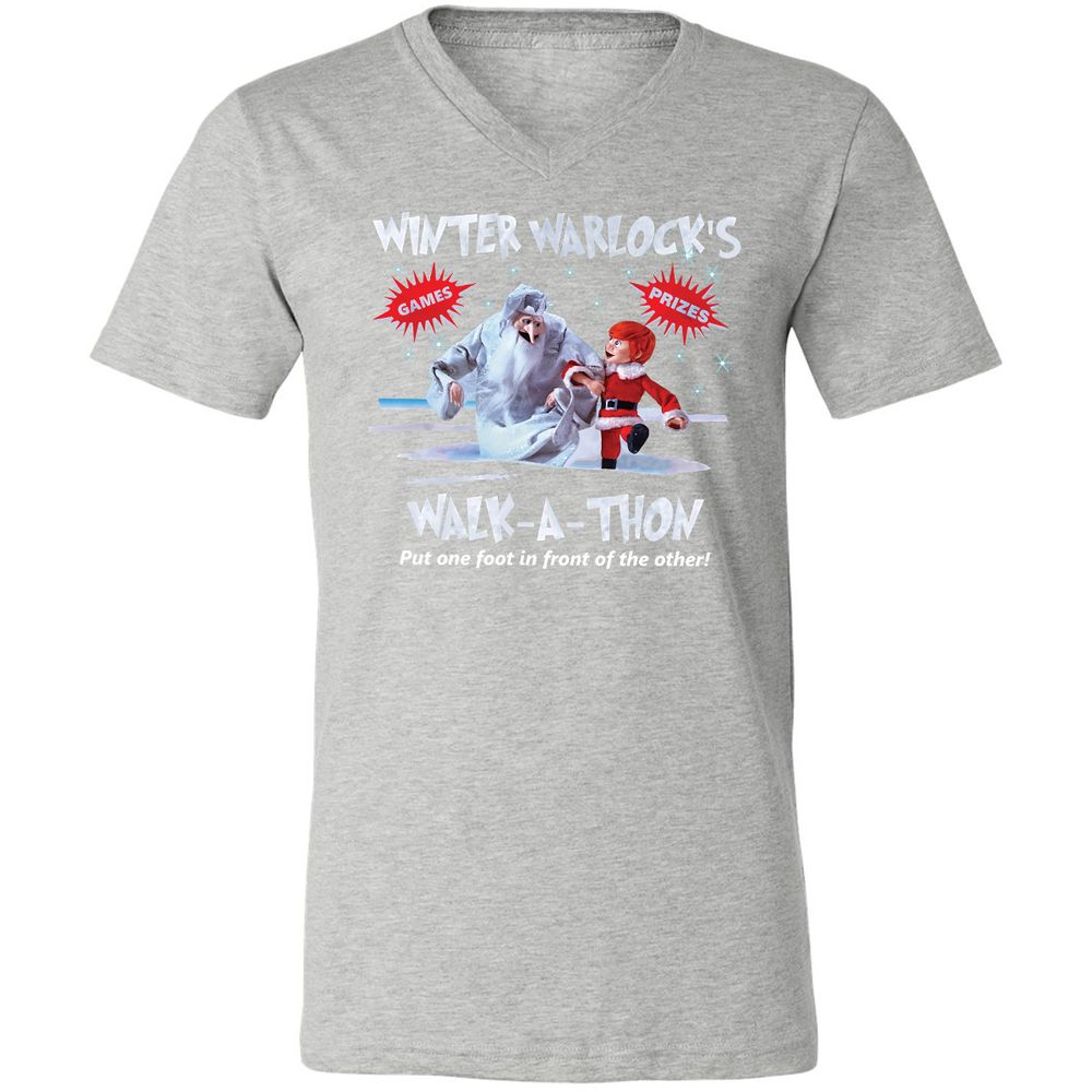 Unisex V-Neck T-Shirt - H9KP1WN9 - Athletic Heather - 7