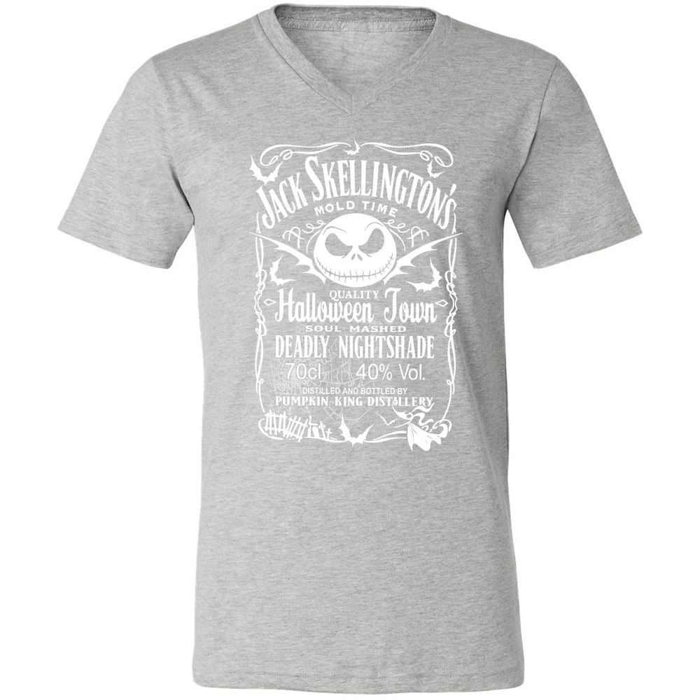 Unisex V-Neck T-Shirt - D4EQD5C7 - Athletic Heather - 7