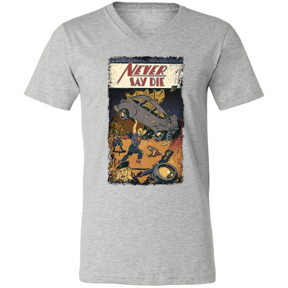 Unisex V-Neck T-Shirt - 2JSP4CGS - Athletic Heather - 7