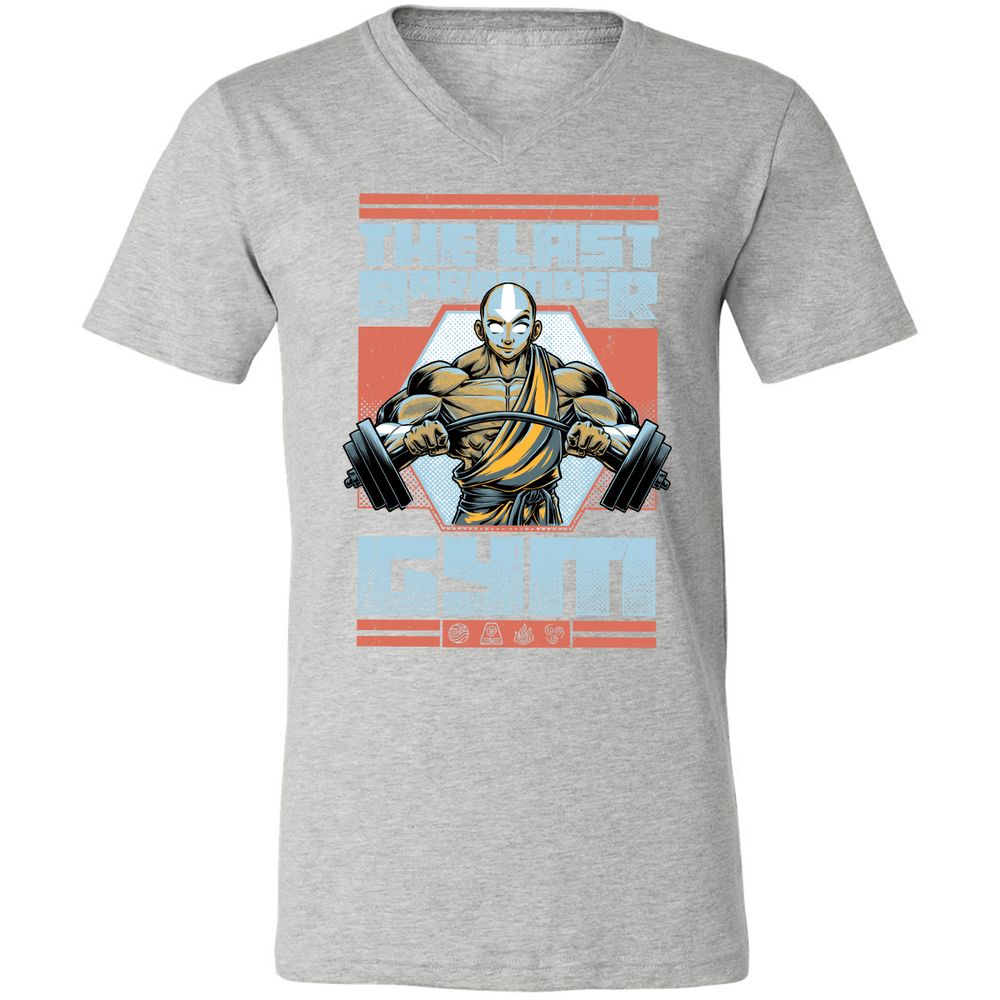 Unisex V-Neck T-Shirt - 7KTVVXB3 - Athletic Heather - 7