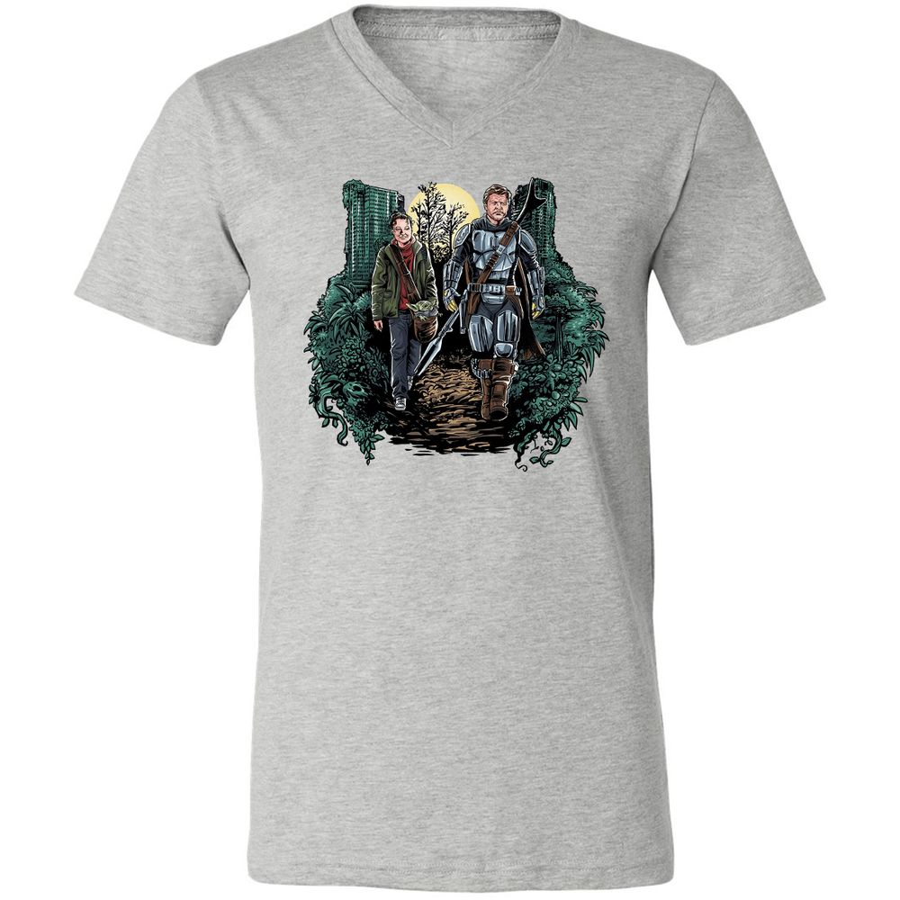 Unisex V-Neck T-Shirt - 9PPAVAVS - Athletic Heather - 7