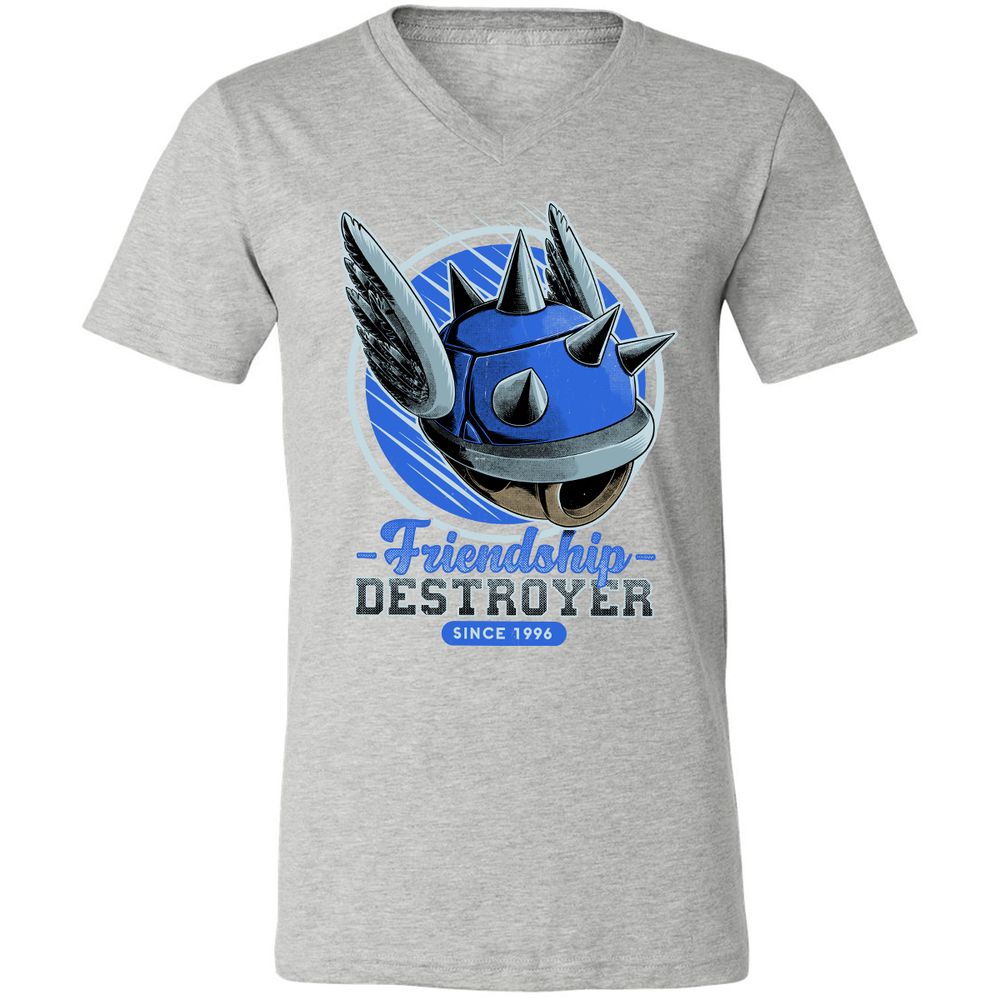 Unisex V-Neck T-Shirt - N4BZUF22 - Athletic Heather - 7