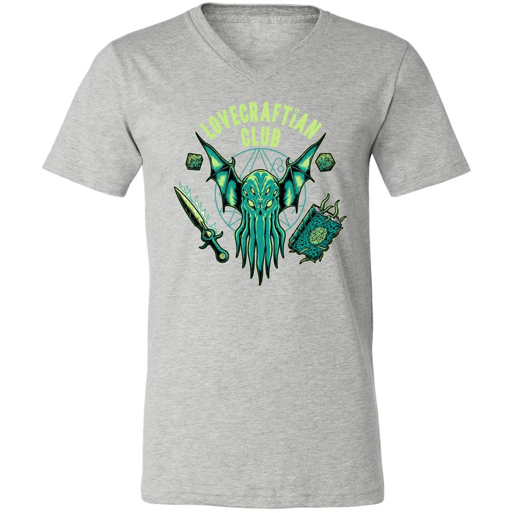 Unisex V-Neck T-Shirt - T4U2NFB5 - Athletic Heather - 7