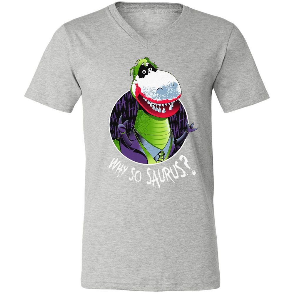 Unisex V-Neck T-Shirt - K9W2TSJ5 - Athletic Heather - 7