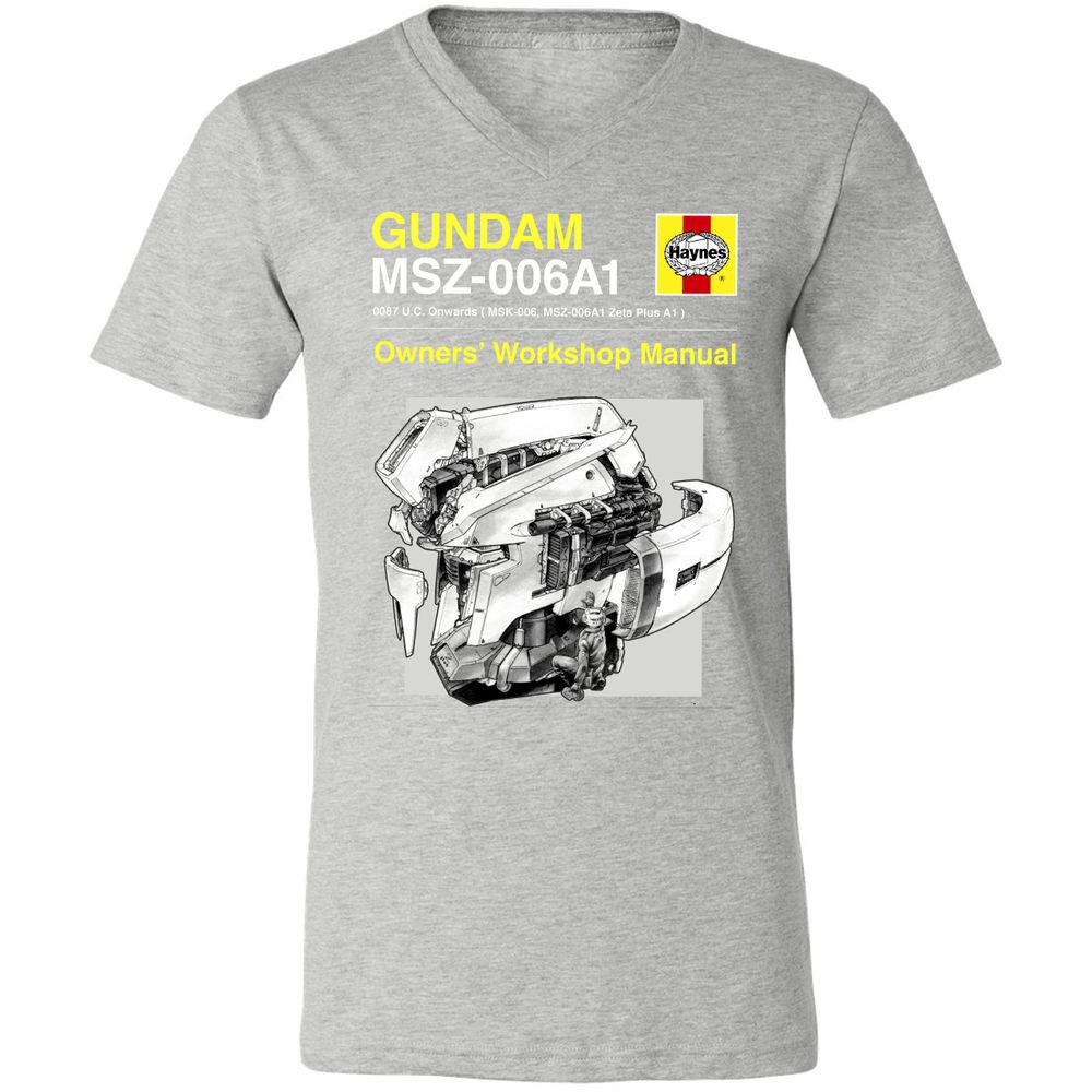 Unisex V-Neck T-Shirt - CWY6RA6X - Athletic Heather - 7