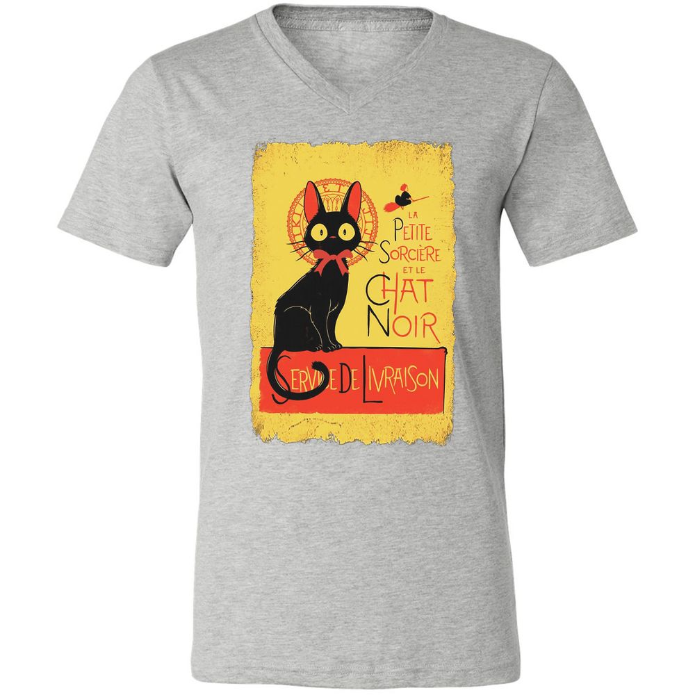 Unisex V-Neck T-Shirt - KQ37GWBR - Athletic Heather - 7