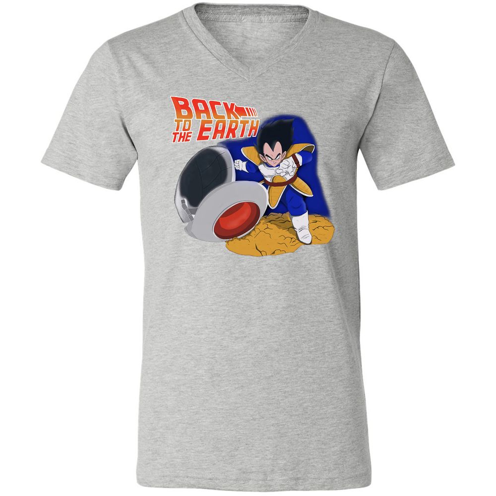 Unisex V-Neck T-Shirt - 289FLMDM - Athletic Heather - 7