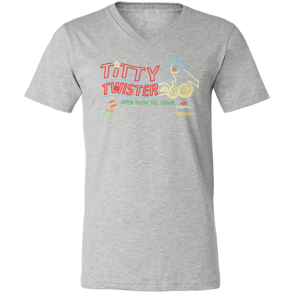 Unisex V-Neck T-Shirt - C4A3BBA9 - Athletic Heather - 7