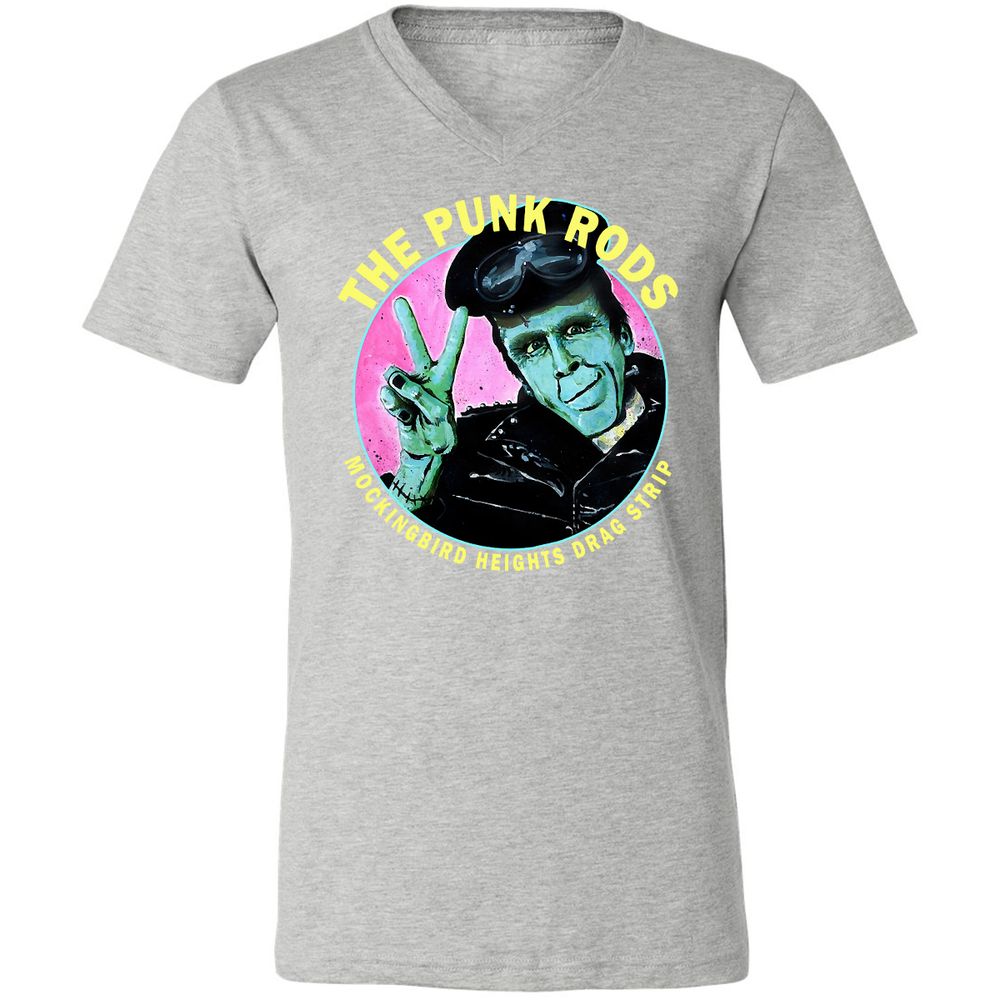 Unisex V-Neck T-Shirt - Y84JA9WL - Athletic Heather - 7