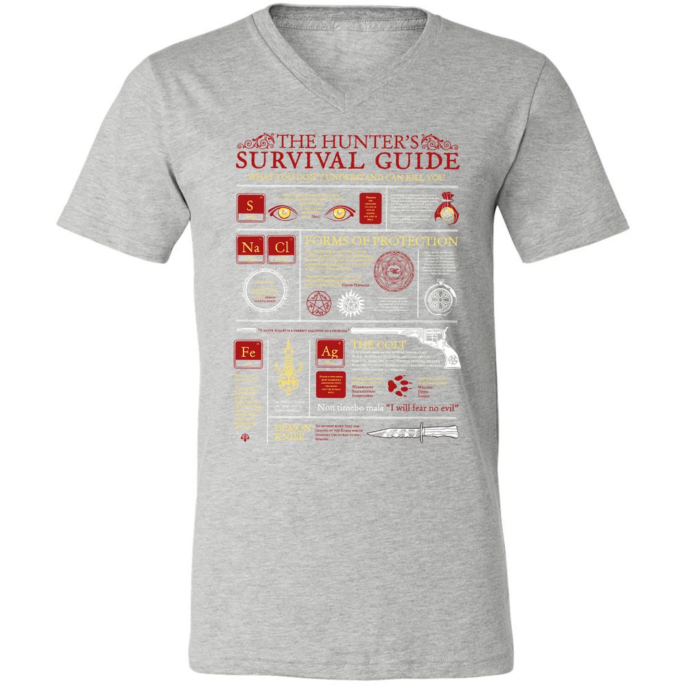Unisex V-Neck T-Shirt - MCZ8GJCT - Athletic Heather - 7