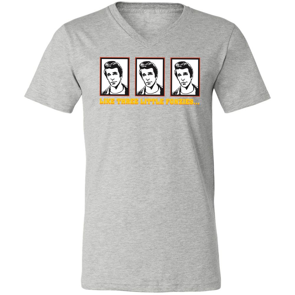 Unisex V-Neck T-Shirt - 62GSQDCQ - Athletic Heather - 7