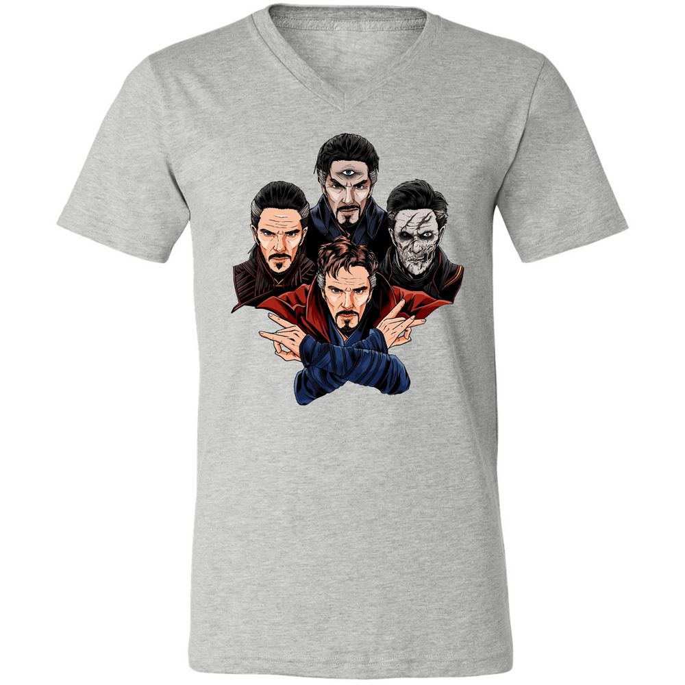 Unisex V-Neck T-Shirt - XEPC6U7P - Athletic Heather - 7