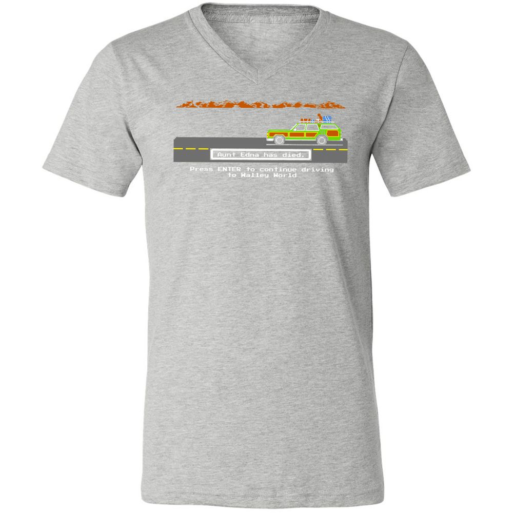 Unisex V-Neck T-Shirt - M2CMVCGH - Athletic Heather - 7