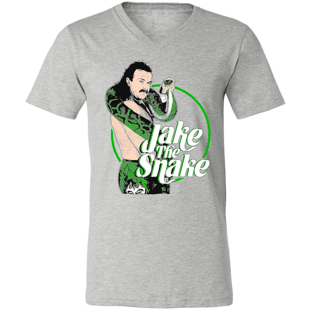 Unisex V-Neck T-Shirt - 93A7UFG5 - Athletic Heather - 7