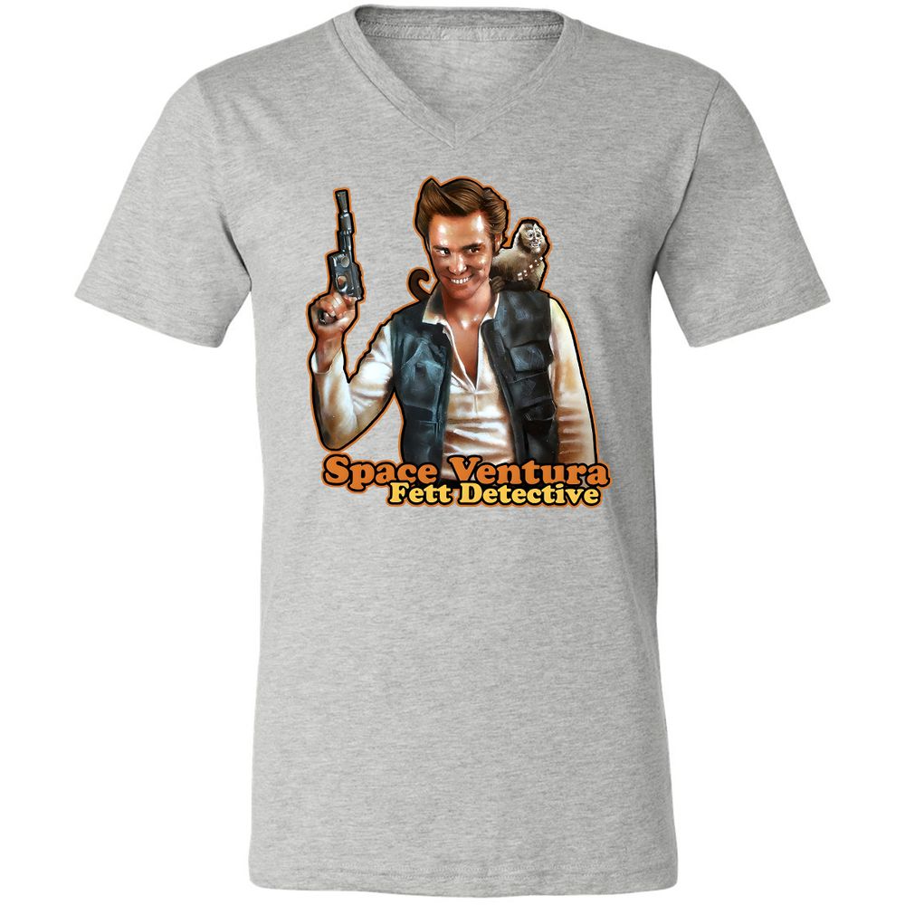 Unisex V-Neck T-Shirt - TS3KR6DQ - Athletic Heather - 7