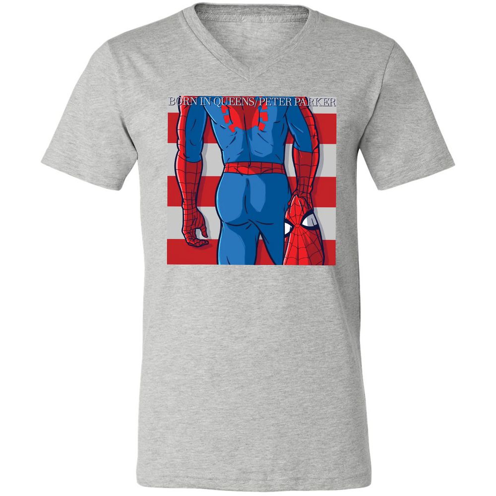 Unisex V-Neck T-Shirt - PR1H39WB - Athletic Heather - 7