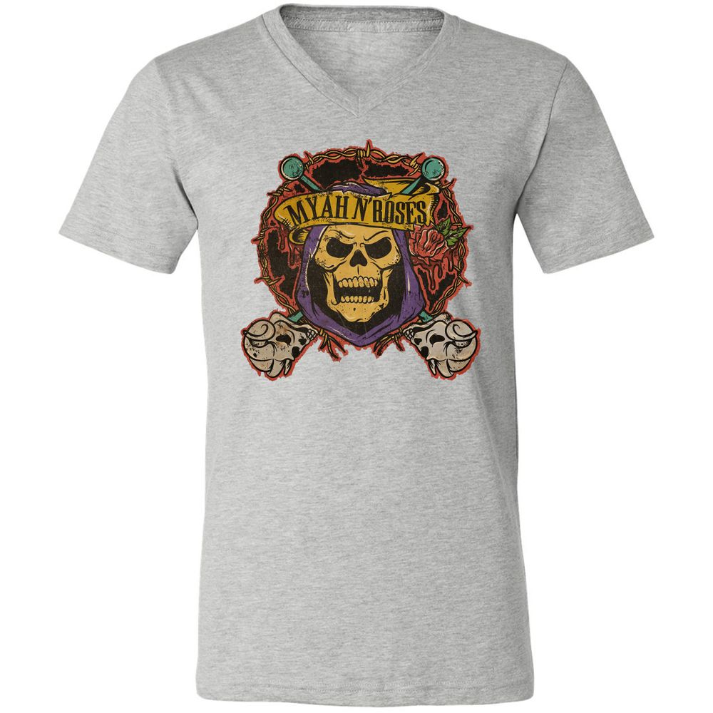 Unisex V-Neck T-Shirt - 2N8V84BP - Athletic Heather - 7