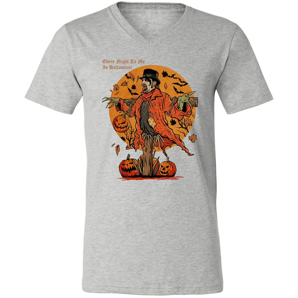 Unisex V-Neck T-Shirt - UZZTZLWU - Athletic Heather - 7
