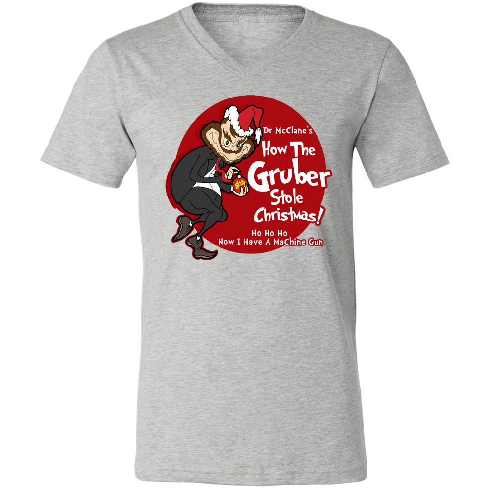 Unisex V-Neck T-Shirt - AYELBFHA - Athletic Heather - 7