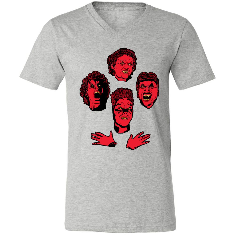 Unisex V-Neck T-Shirt - C6NSK37M - Athletic Heather - 7