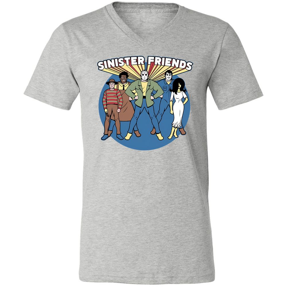 Unisex V-Neck T-Shirt - G5KAX15X - Athletic Heather - 7