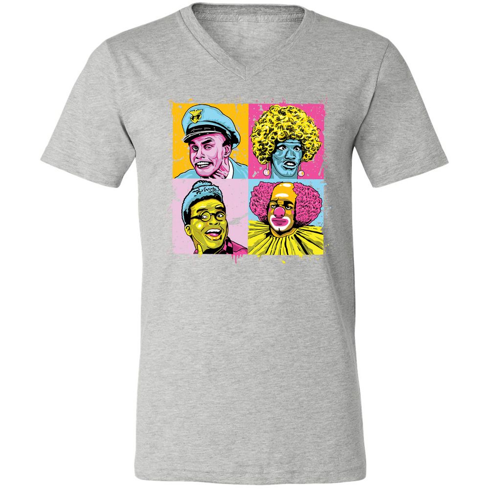 Unisex V-Neck T-Shirt - RRNSPXW5 - Athletic Heather - 7