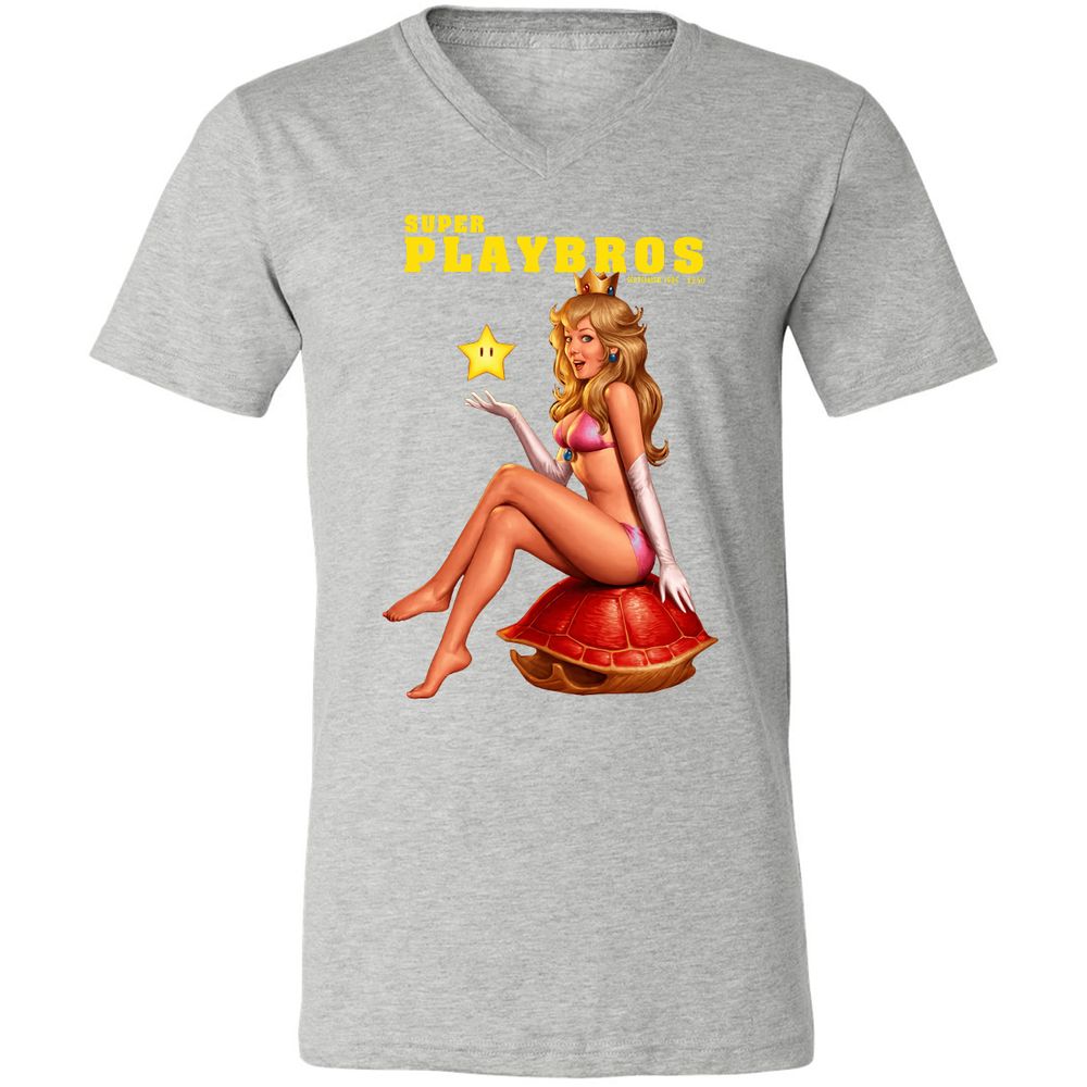 Unisex V-Neck T-Shirt - 17U7TSVE - Athletic Heather - 7