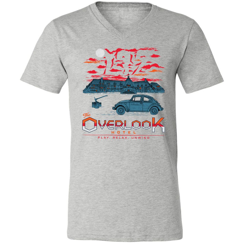 Unisex V-Neck T-Shirt - SKKS5CML - Athletic Heather - 7