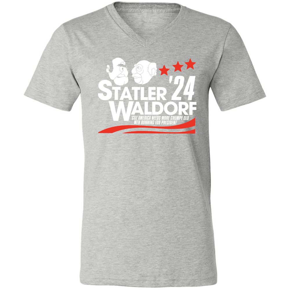 Unisex V-Neck T-Shirt - LYS27YWL - Athletic Heather - 7