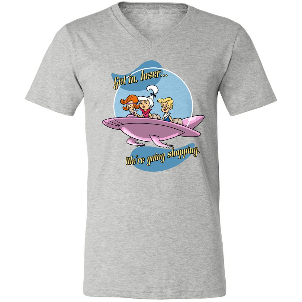 Unisex V-Neck T-Shirt - QCKP9HXC - Athletic Heather - 7